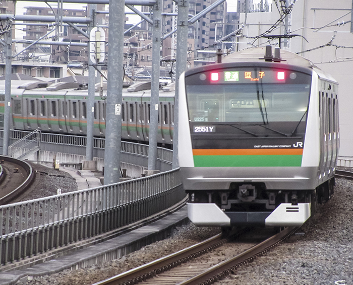 湘南を走る電車